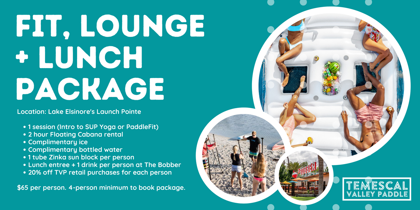 Fit, Lounge + Lunch Package (per person rate)